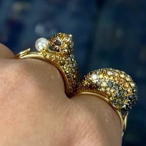 Swarovski double ring